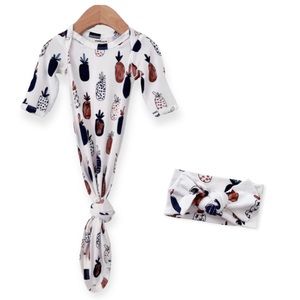 NWT SpearmintLOVE Bamboo Baby Gown set